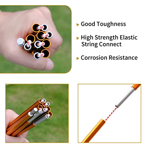 GEERTOP Portable Aluminum Replacement Tent Poles for 2 Person Tent Ultralight Aluminium Rods for Camping Hiking Backpacking