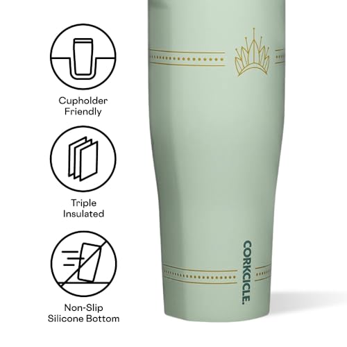 Corkcicle Go Cup XL - Leak-Proof Travel Tumbler - Triple Insulated Stainless Steel Water Bottle - Easy-Carry Handle - Summ...