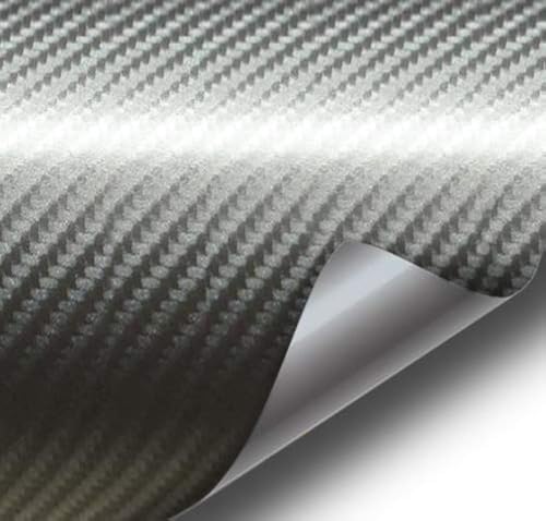 VViViD® Meteorite Dark Grey True R Carbon Fiber Vinyl Wrap Roll with Air Release Technology (1ft x 5ft)