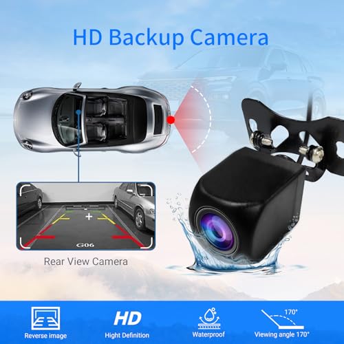 Haudio Double Din Car Stereo with 7" HD Touchscreen | CarPlay & Android Auto | Backup Camera | Bluetooth GPS Navigation | ...