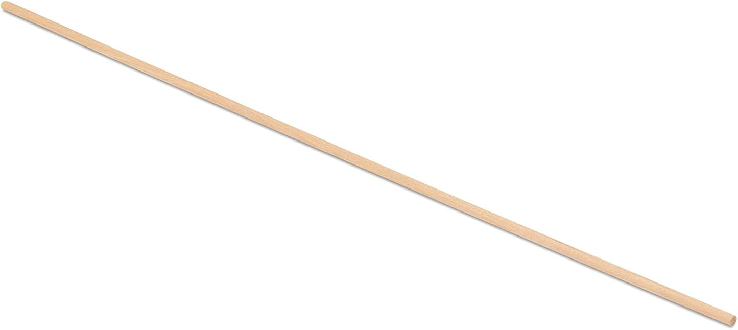 Wooden Dowel Rod, 1 Inch x 24 Inch Wood Dowels, Pack of 10 Wooden Dowels for Crafts, Unfinished Hardwood Dowels Rods, Strong Wood Rod Dowels for Crafting and DIYers