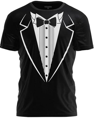 TeeUnion Tuxedo T-Shirt Classic Party Tee Funny Concert Festival Costume Shirt