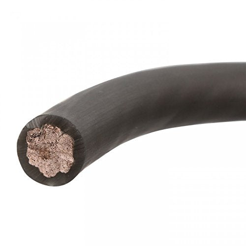 Nvx Xw0Gr5 100% Tinned Ofc Power And Ground True Awg Wire (Gray, 0 Gauge 5Ft)