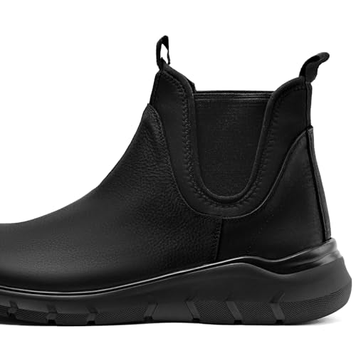 Arkbird Men's Wide Toe Box Oil-Waxed Leather Chelsea Boots for Daily Work Hiking Camping
