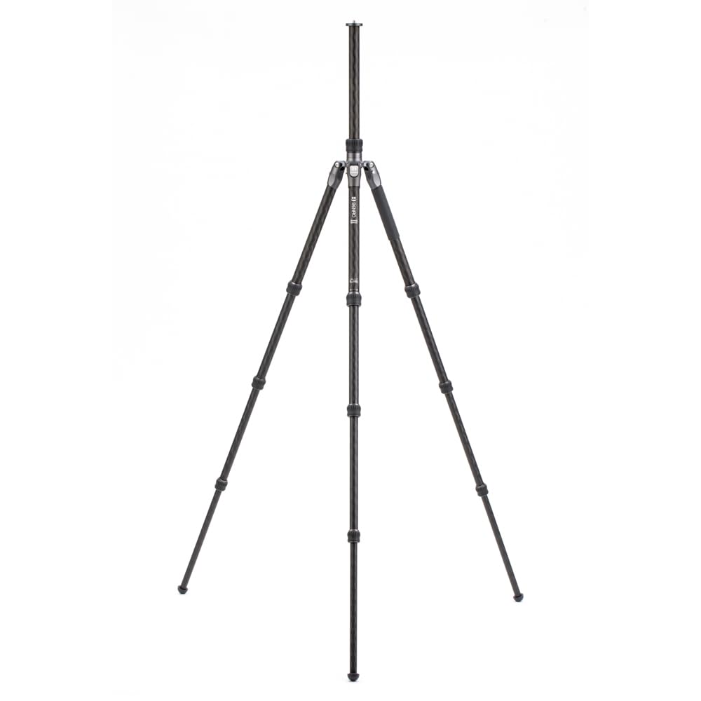 Benro Rhino Series Carbon Fiber Tripod with Lightweight Foldable Design, Multi Angle Legs, Twist Lock Adjustments and Monopod Conversion for Hybrid Photo and Video Creators (FRHN24C)
