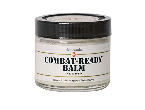 Combat Ready Skin Balm 2oz by Skincando – All Natural - Intensive Moisturizer – Skin Cream - Organic ingredients – Apricot...