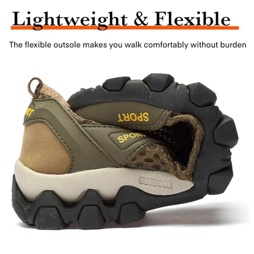 Water Shoes for Men Quick Drying Sneakers Breathable Non-Slip Outdoor Hike Barefoot Shoes for Sport Beach Pool Aqua Swim S...