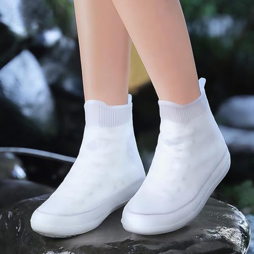 Adorila Silicone Waterproof Shoe Covers, Anti-Slip Anti-Friction and Portable Waterproof Shoe Covers for Outdoor Home Trav...