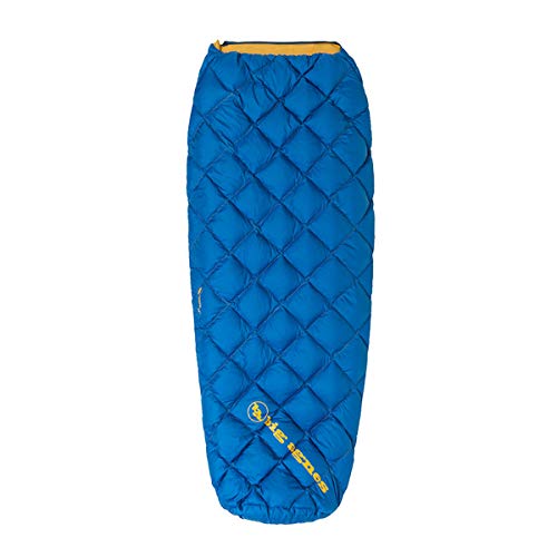 Big Agnes Yampa 45 Down Sleeping Bag, Blue, Long Length, Left Zipper