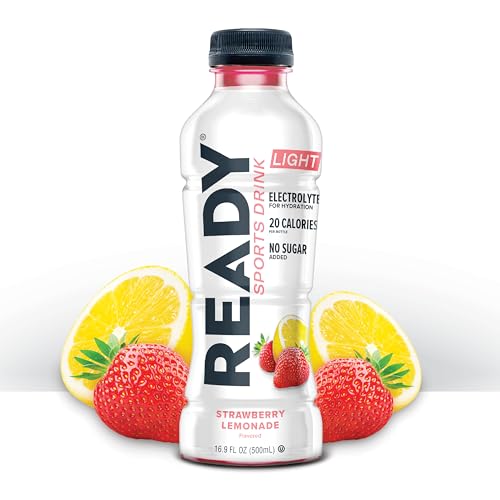 Ready® Sports Drink Light – The Ultimate Low-Calorie Hydration Drink with 4 Different Electrolytes – No Added Sugars – Nat...