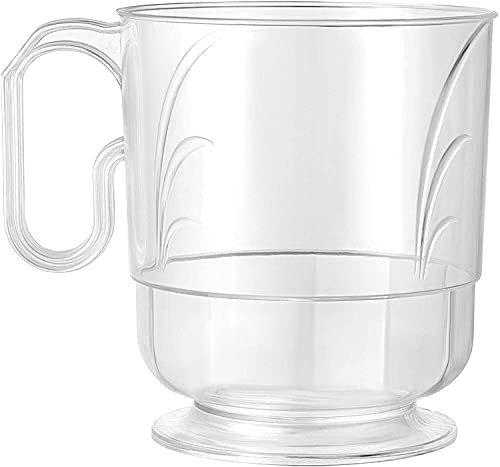 Lillian Signature Collection 40 Count Elegance Coffee Mug, 8-Ounce, Clear