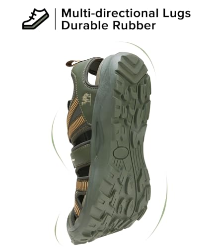 CAMEL CROWN Men's Waterproof Hiking Sandals Closed Toe Water Sandals Athletic Sport Sandals Summer Sandal Beach sandals fo...