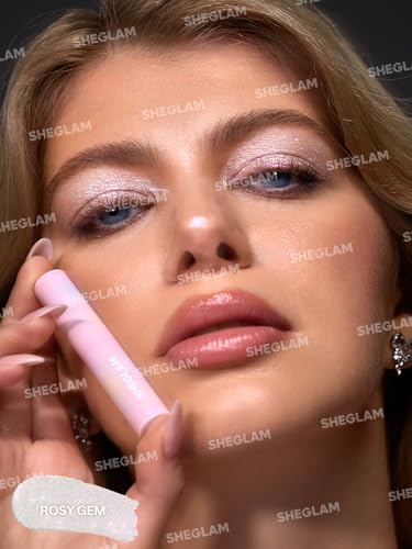 SHEGLAM Crystal Jelly Glaze Stick Eye Shadow Stick Eyeliner Brightener Pencil Crayon with Brush Easy to Blend Long Lasting...