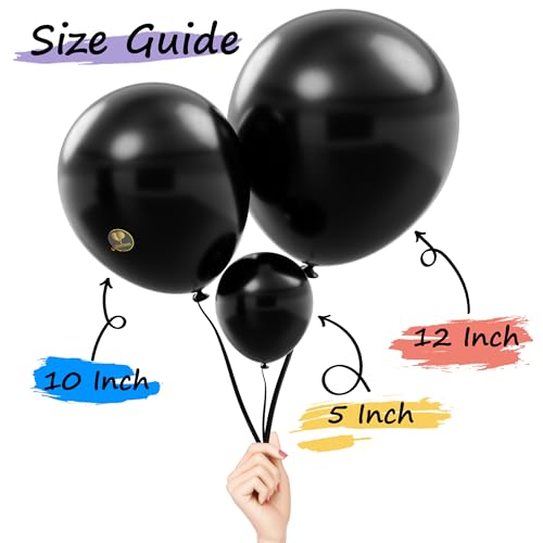 AFTERLOON® Biodegradable Balloons 24 pcs Ruby Red 12 Inch, Matte Color Thickened Extra Strong Latex Helium Float, Multicol...