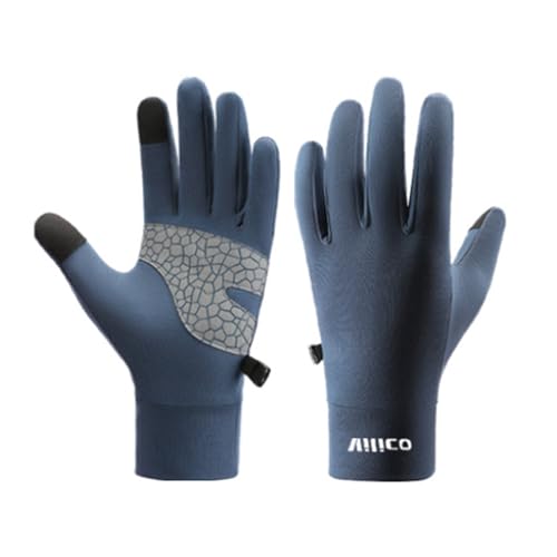 Touchscreen Running Gloves - Lightweight Thermal Anti-Slip Gloves with Portable Buckle for Outdoor Sports and Winter Activ...