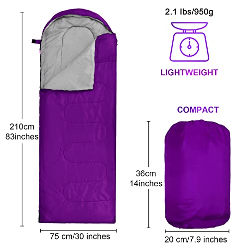 Macarrie 6 Pack Bulk Sleeping Bags for Homeless Donation, 0 Degree Waterproof Sleeping Bags with Compression Sack for Adul...