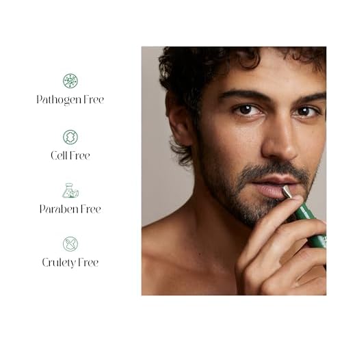 Exosome Lip Serum | Hydrating & Anti-Aging Lip Formula, Reduces Fine Lines & Wrinkles, Microbead Exfoliation, Plumps & Nourishes