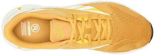 Reebok Unisex Zig Dynamica 5 Running Shoes, Retro Gold/Classic Yellow/Chalk, Men Size's 11.5/ Women's Size 13