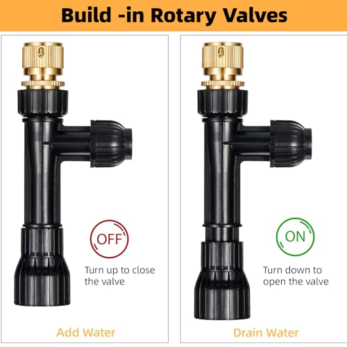 DXOPHIEX Gravel Vacuum for Aquarium Fish Tank Siphon Aquarium Water Changer with Three Metal Faucet Adapter and Long Hose ...