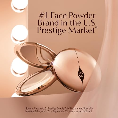 Charlotte Tilbury Airbrush Flawless Finish Setting Powder - Pore-Blurring Pressed Powder for Face Makeup to Minimize Shine...