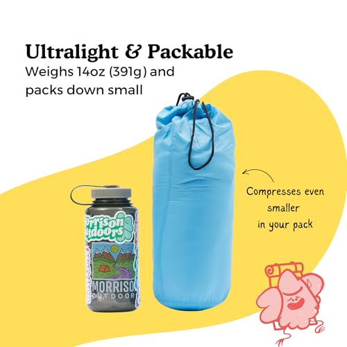 Morrison Outdoors Little Mo 40° Baby Sleeping Bag (6-18 Months) The Camping Sleeping Bag for Babies and Toddlers with Adju...
