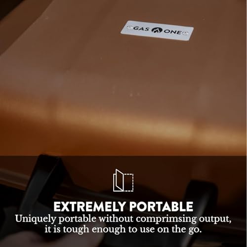 GasOne Tabletop Propane Grill – Portable Grill Propane with Heat Resistant Handles, Large Cooking Surface – User Friendly ...