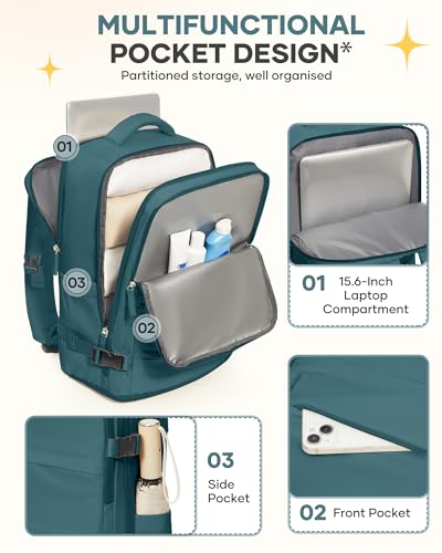 Travel Backpack For Women Men Airline Approved Carry On Backpack Flight Approved Waterproof Sports Luggage Backpack Casual...