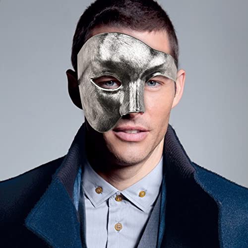 KEFAN Mens Mask Masquerade Mask Phantom of The Opera Half Face Mask