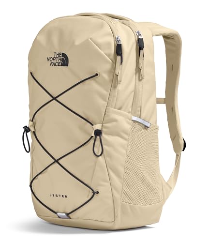 The North Face Women's Jester Everyday Laptop Backpack - Commuter Travel Bag, Laptop Sleeve, Water-Repellent, Gravel/TNF B...