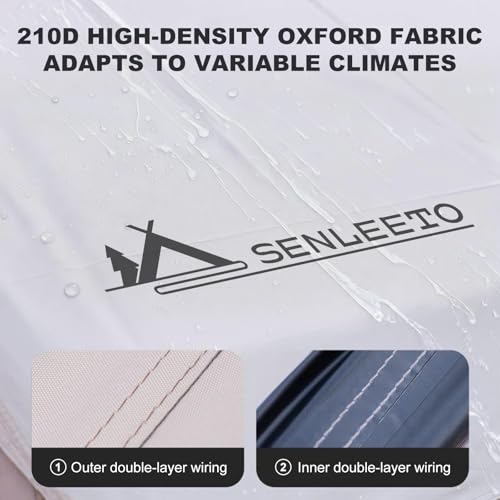 10‘ x 13’ Rain Fly Fits for 6-8 People, 4 Season Waterproof and Ultralight Survival Tent Shelter Awning Sunshade Cloth, Ea...