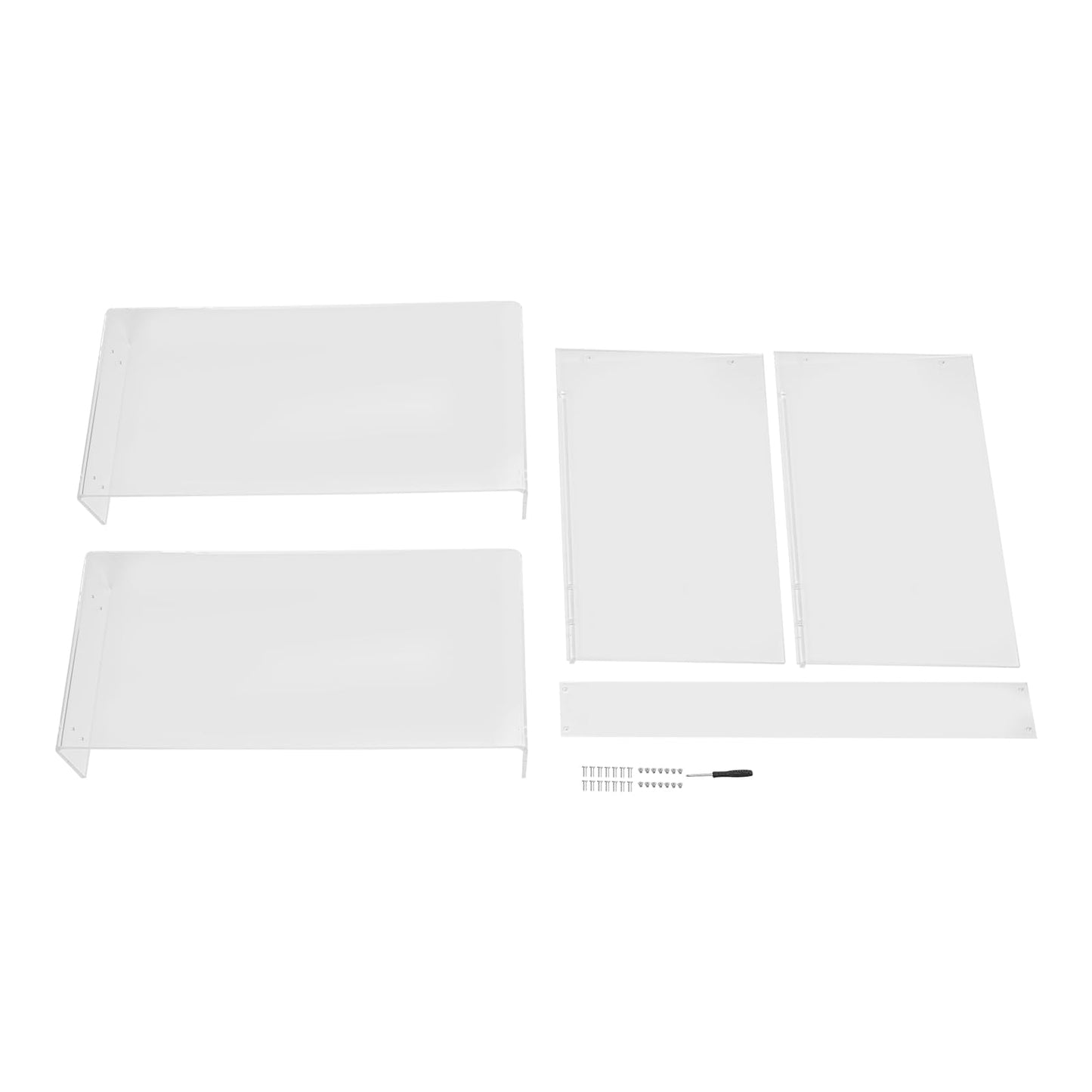 GALAXYWAY 33.5" L x 15.7''W x 29.5" H Acrylic Desk, Clear Acrylic Table Desk Modern Home Office Desk Clear Acrylic Console Table Minimalist Desk for Bedroom Office Living Room 66Lbs Load Capacity