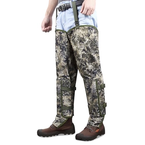 UIIHUNT Snake Chaps Snake Guards: Durable Snake Gaiters Protection Chap, Hunting Gear with Full Protection for Legs