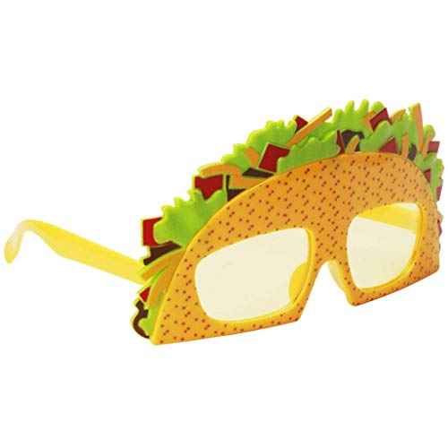 Sandwich Eyeglasses Novelty Funny Eye Glasses Sunglasses Eyewear for Adults Kids - Yellow