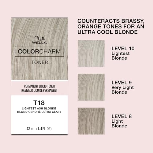 COLORCHARM Permanent Liquid Hair Toners | Neutralize Brass | Healthy-Looking Blondes Tones | Vegan & Free of Parabens