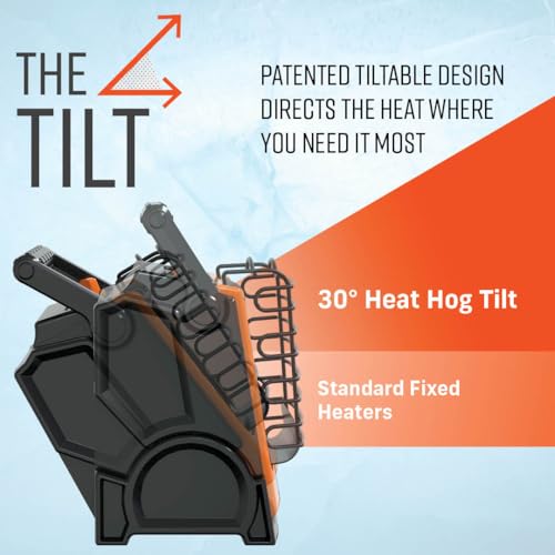 Heat Hog 9,000 BTU Portable Propane Radiant Space Heater, Indoor, Outdoor, Garage, Camping, Outdoor Sports, Boating, RVs, ...