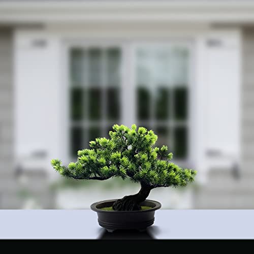 yoerm Artificial Bonsai Tree Fake Plants for Home Decor, Living Room Bathroom Bookshelf Entryway Table Wall Shelf Modern F...
