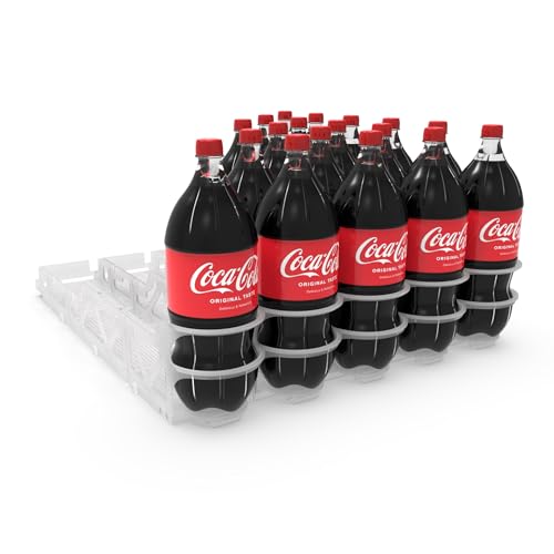 Visi-Slide 2Liter, 5 wide Soda Beverage Dispenser - Gravity Fed Glide for Angled Shelves for Coolers, Commercial Refrigera...