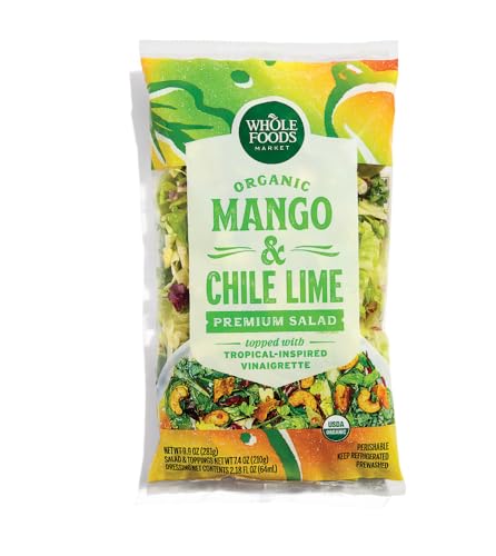 WHOLE FOODS MARKET Organic Chili Lime Mango Salad Kit, 9.9 OZ