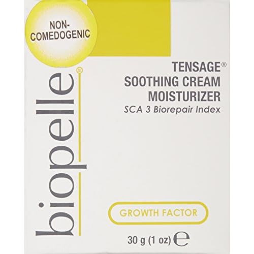 Biopelle Tensage Growth Factor Soothing Oil Free Moisturizer Face Cream with SCA 3 Biorepair Index, Snail Mucin Moisturizer for Oily Skin with Hyaluronic Acid and Antioxidants, 1 Oz