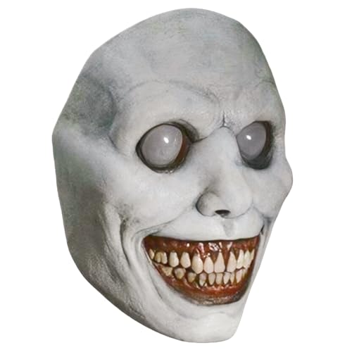 Aerkersun Scary Halloween Mask for Adults, Realistic and Durable Latex Creepy Horror Mask for Cosplay and Halloween Party