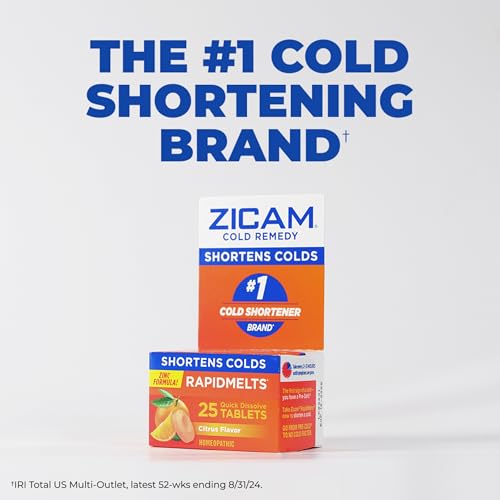 Zicam Cold Remedy Zinc Medicated Fruit Drops, Ultimate Orange, 25 Count (Pack of 1)
