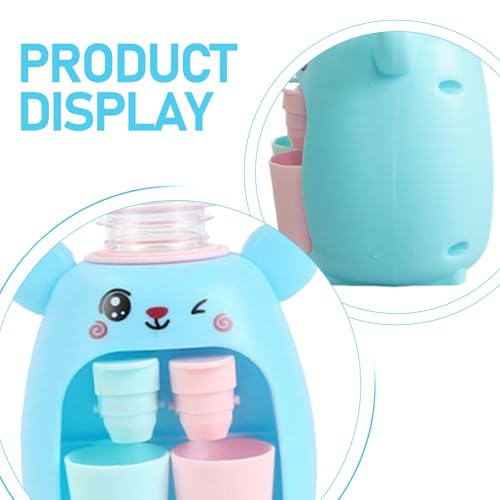Kids Water Dispenser Toy Mini Water Machine Toy Children Lovely Water Dispenser Drink Water Machine Toy for Kids (Blue)