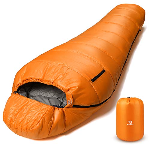 Bessport Mummy Sleeping Bag | 15-45 ℉ Extreme 3-4 Season Sleeping Bag for Adults Cold Weather– Warm and Washable, for Hiki...
