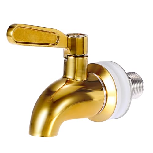 BTSKY Stainless Steel Beverage Dispenser Replacement Spigot Fits 16mm（5/8 inch）Opening - No Lead Dispenser Replacement Fau...