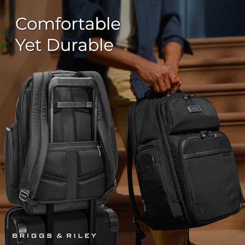 Briggs & Riley Large Cargo Backpack for Women & Men - Laptop Backpack, For Work & Travel, Spacious & Durable, Padded Strap...