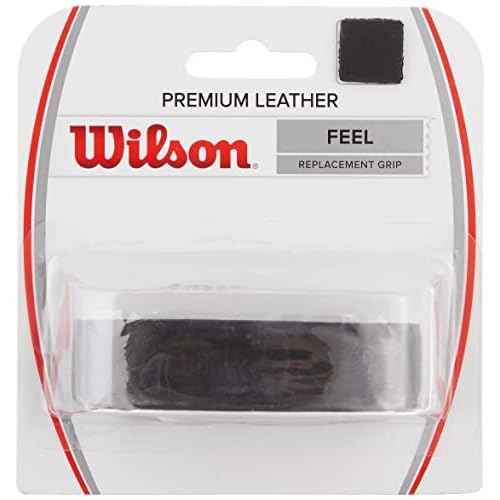 WILSON Leather Tennis Grip - Black, One Size (WRZ470300)
