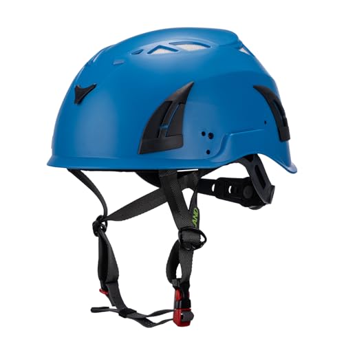 Land Helmets ClimbPro Helmet EN 12492 Vented for Rock Climbing – Durable, Lightweight Shell, Adjustable Chin Strap, Perfec...