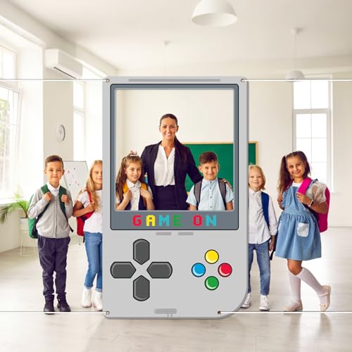 Large Game on Photo Prop Video Game Birthday Party Decorations Gaming Theme Backdrop Banner Handheld Gaming Console Photo ...