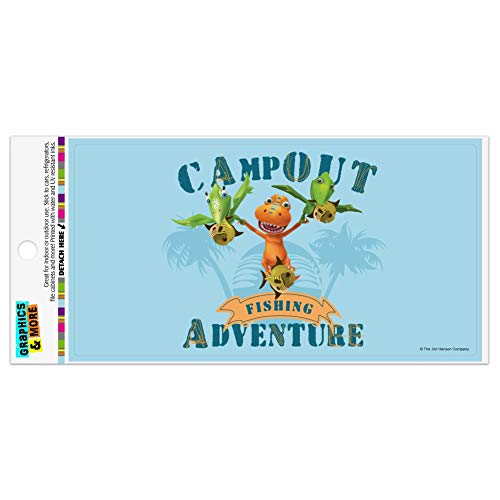 Campout Fishing Adventure Dinosaur Train Automotive Car Refrigerator Locker Vinyl Magnet