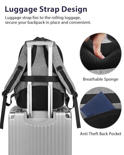 MATEIN Travel Laptop Backpack, 17 Inch Work TSA Approved Carry on Backpack, Large Computer Business Bag for Men Women with...